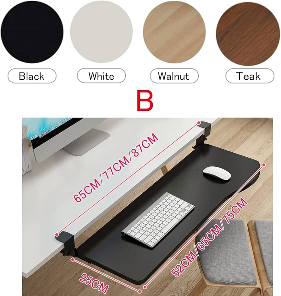 Amazon | デスク下コンピュータキーボードトレイ - マウスとキーボード